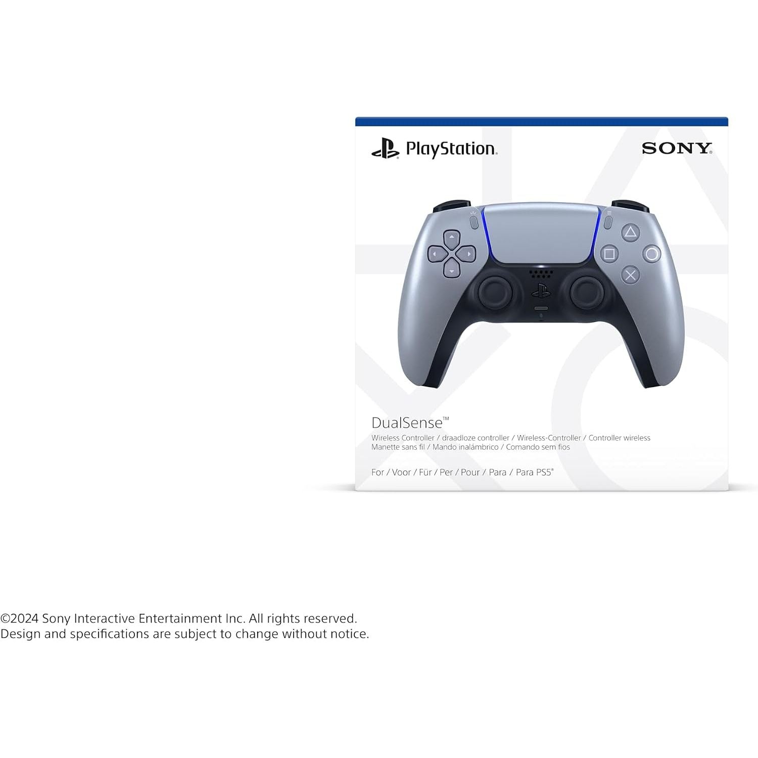 PlayStation 5 Sony DualSense Wireless Controller Sterling Silver